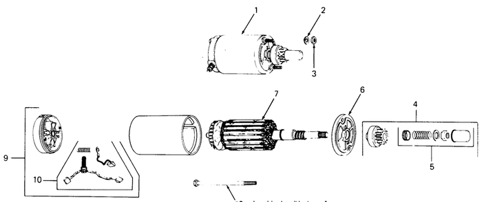 Electric Start Diagram and Parts List for 1860 800000-821059-140661100-141661100 Cub Cadet Lawn Tractor